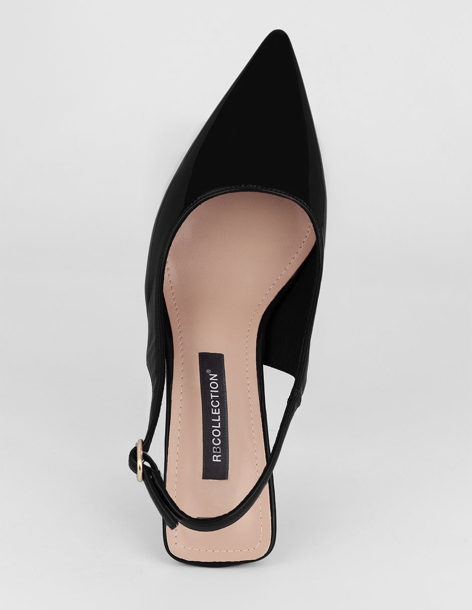 Zapatillas Vera en Charol – Negro