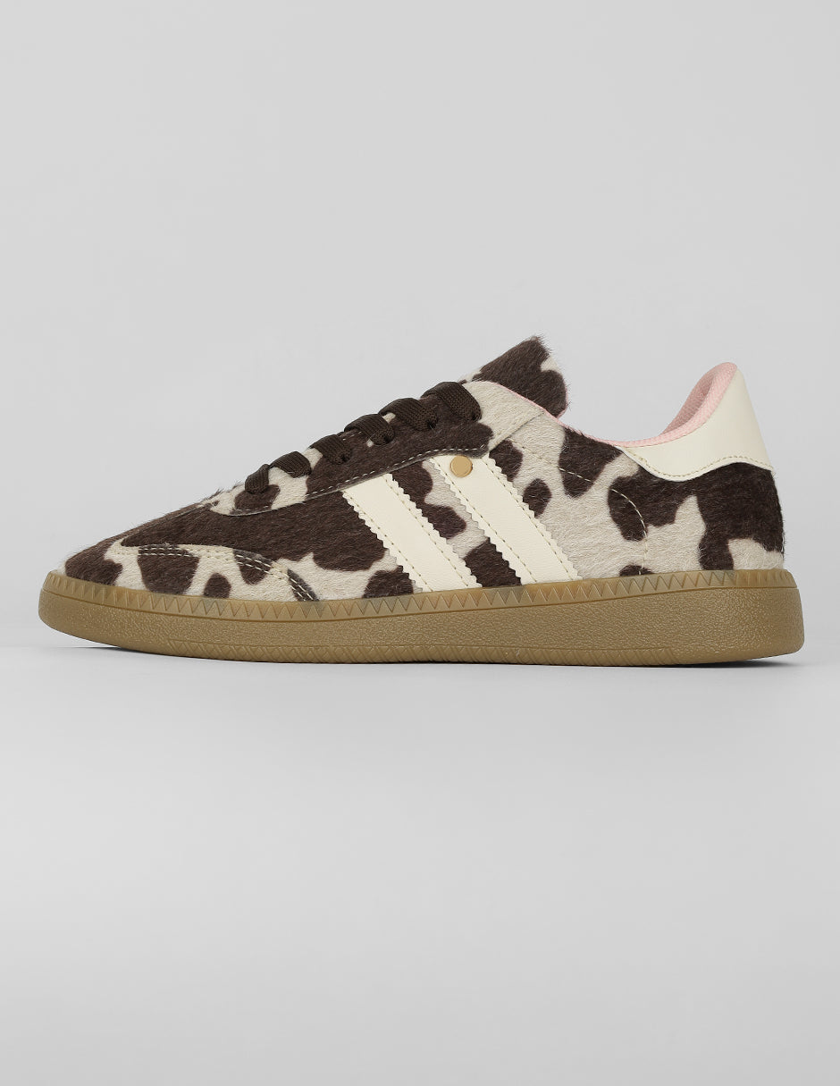 Tenis con cordones Exterior Textil Color Café Para Mujer De RBCOLLECTION