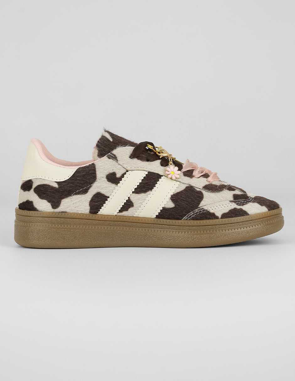 Tenis con cordones  Dakota en Textil – Animal print