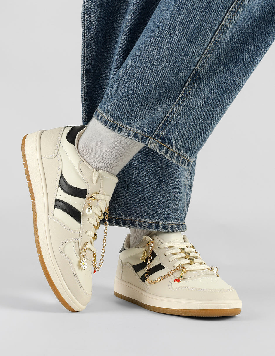 Tenis con cordones  Sundae en Sintético – Beige