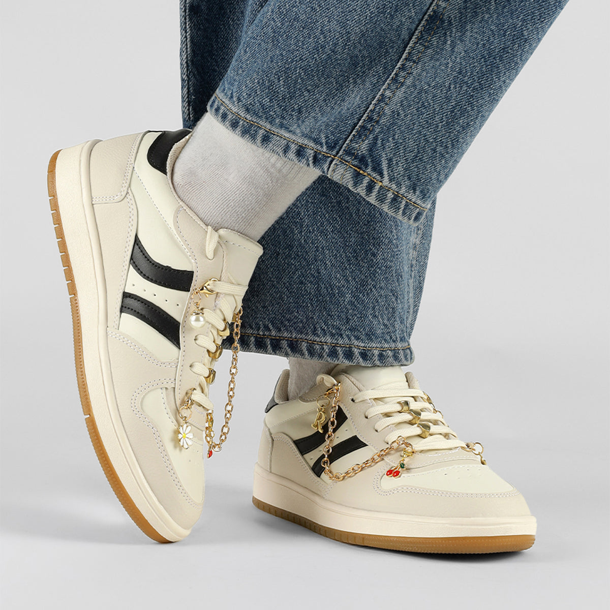 Tenis con cordones  Sundae en Sintético – Beige