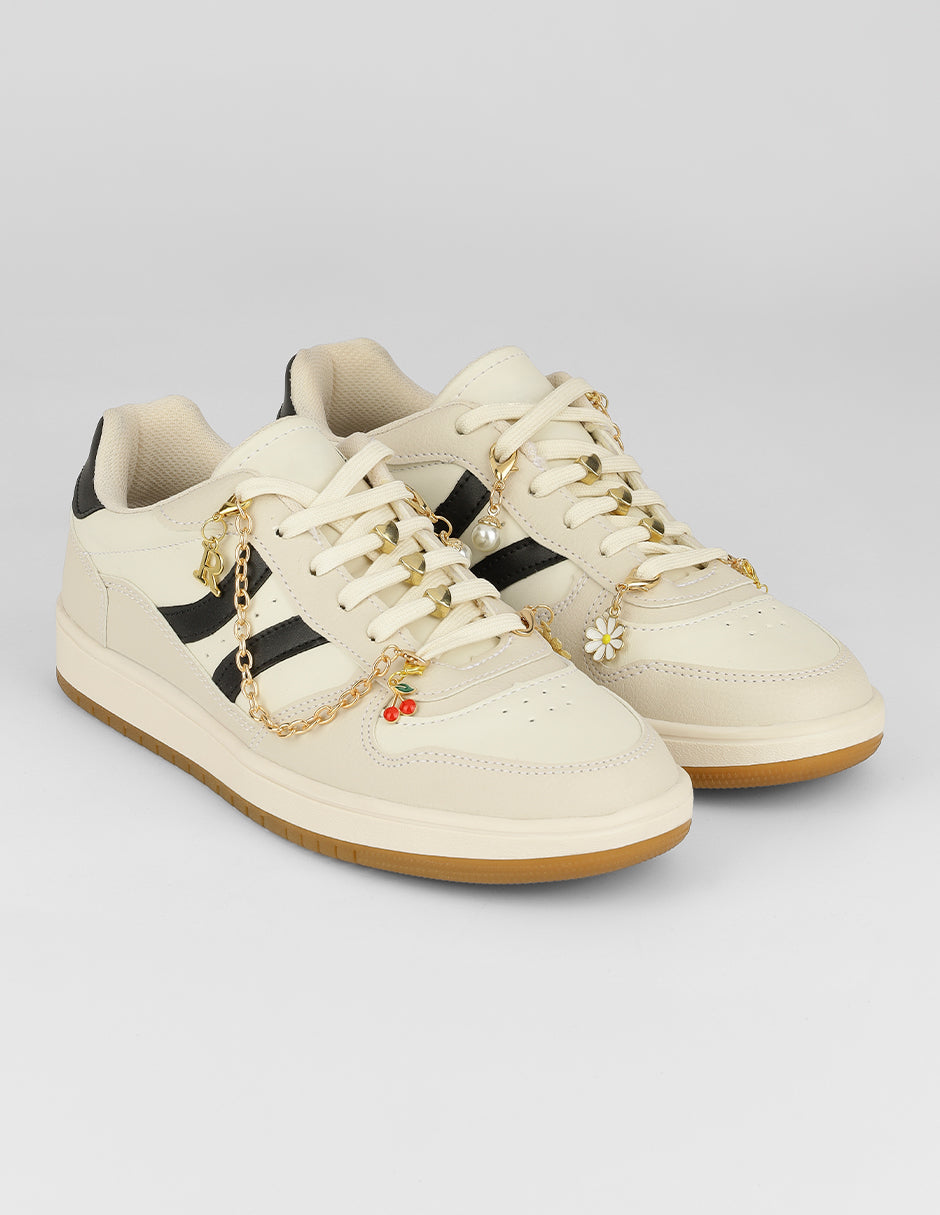 Tenis con cordones  Sundae en Sintético – Beige