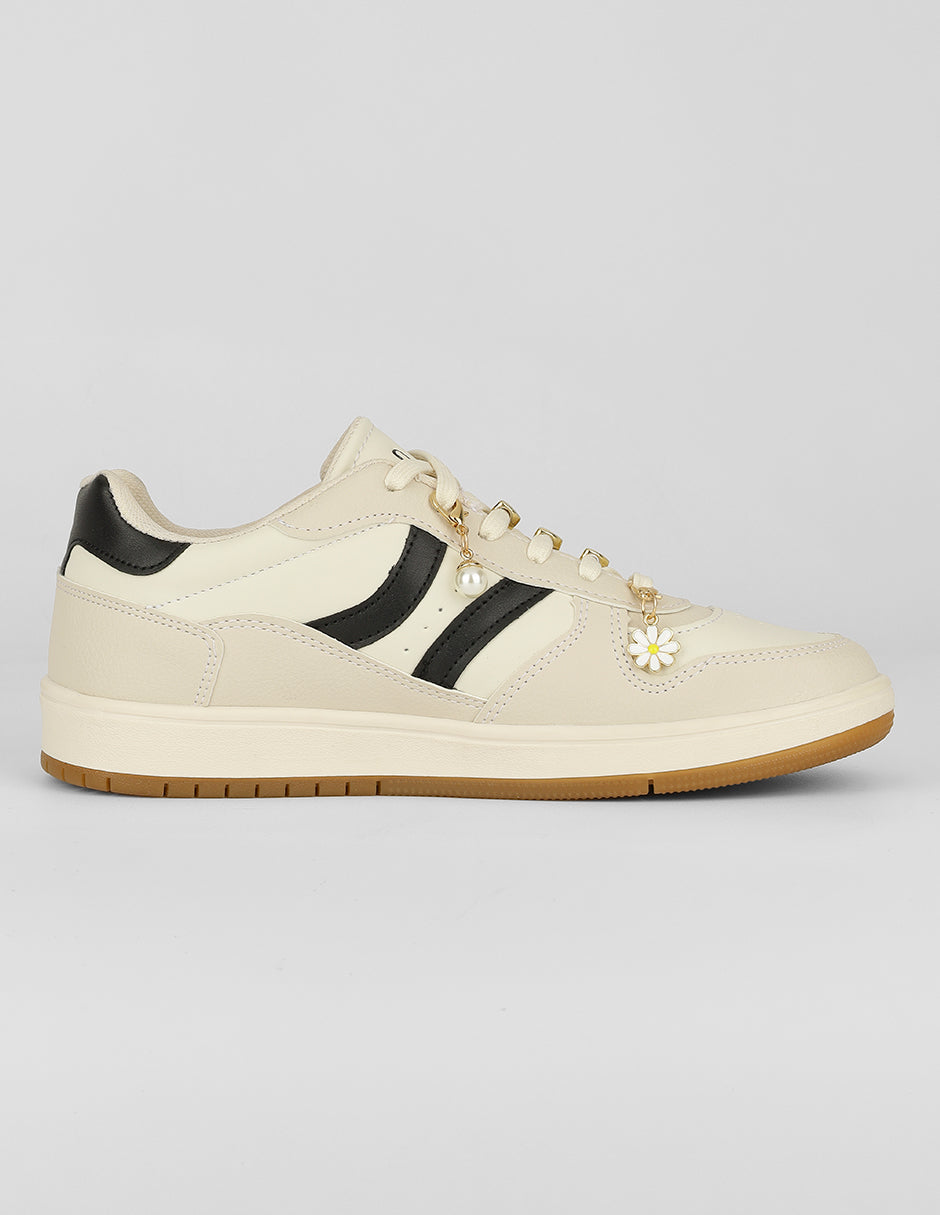 Tenis con cordones  Sundae en Sintético – Beige