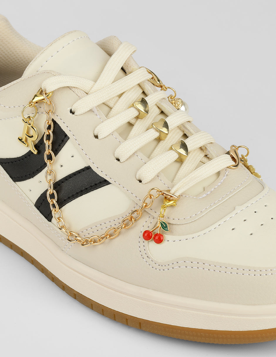 Tenis con cordones  Sundae en Sintético – Beige