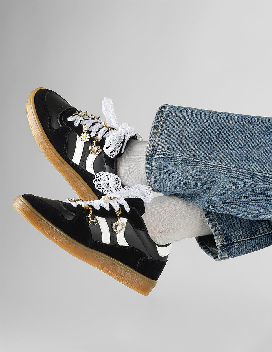 Tenis con cordones  Raven en Sintético – Negro