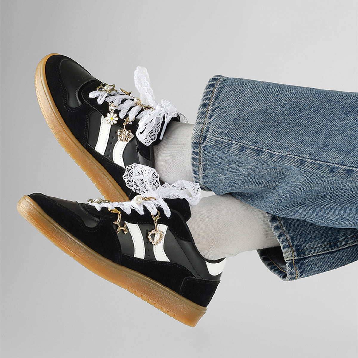 Tenis con cordones  Raven en Sintético – Negro