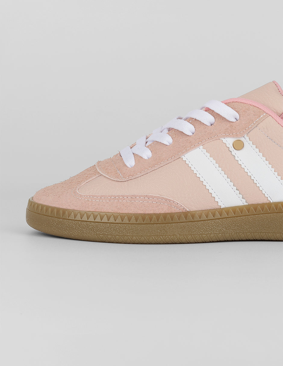 Tenis con cordones  Verona en Piel vegana – Rosa
