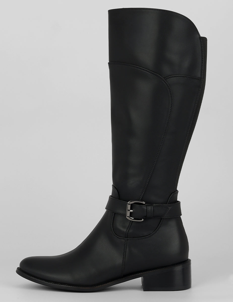 Botas altas Exterior Piel vegana Color Negro Para Mujer De RBCOLLECTION