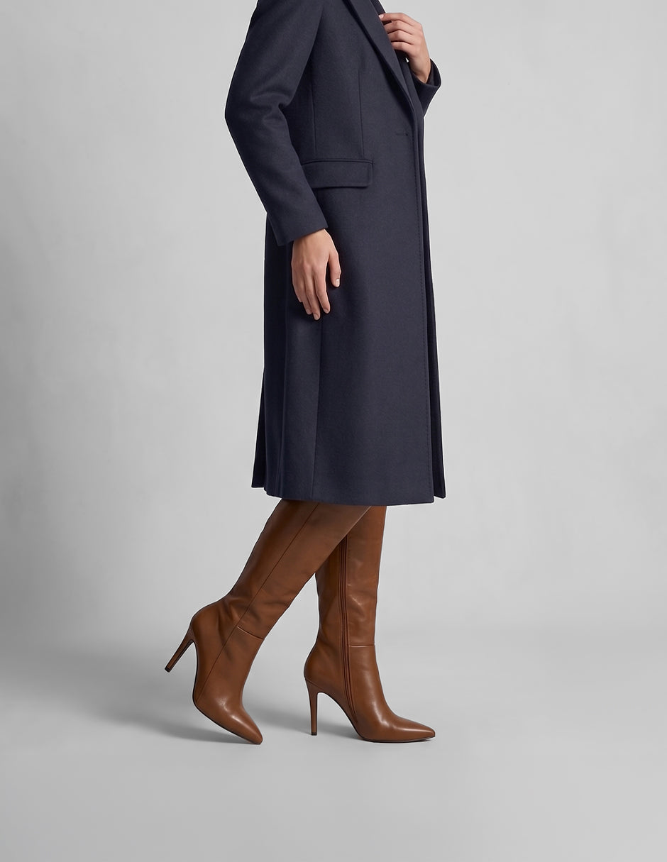 Botas altas Celine en Piel vegana – Café