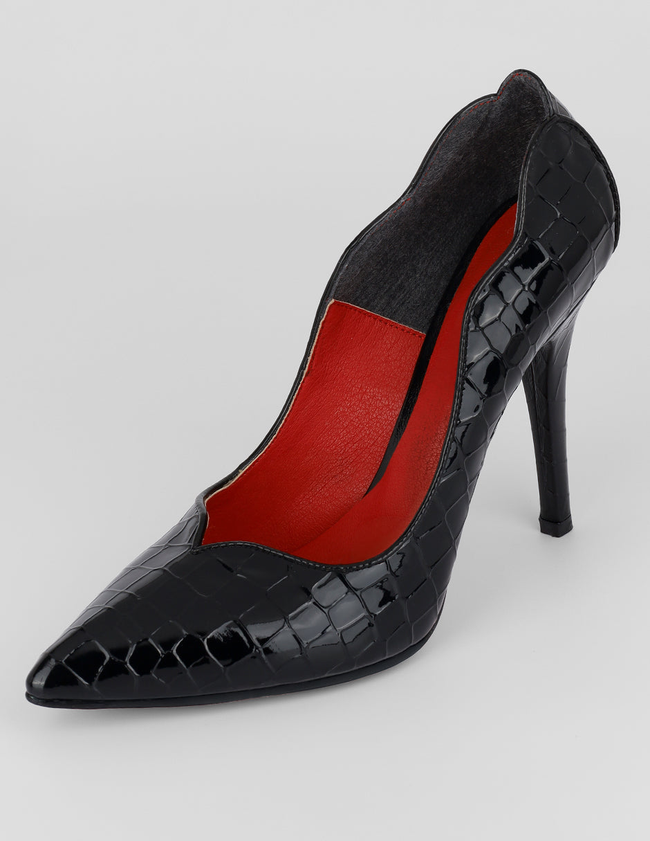 Zapatillas Audrey en Charol – Negro