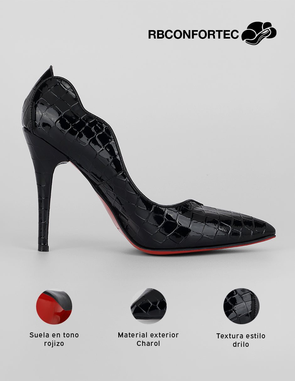 Zapatillas Audrey en Charol – Negro