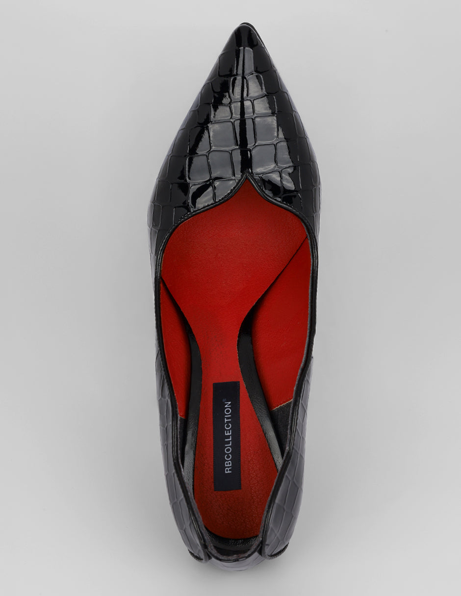 Zapatillas Audrey en Charol – Negro