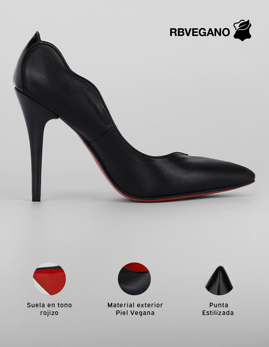 Zapatillas Audrey en Piel vegana – Negro