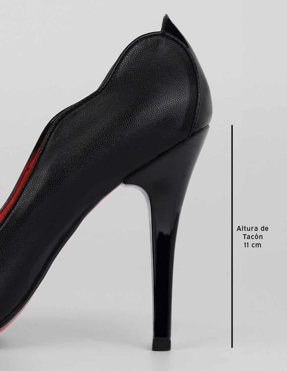 Zapatillas Audrey en Piel vegana – Negro