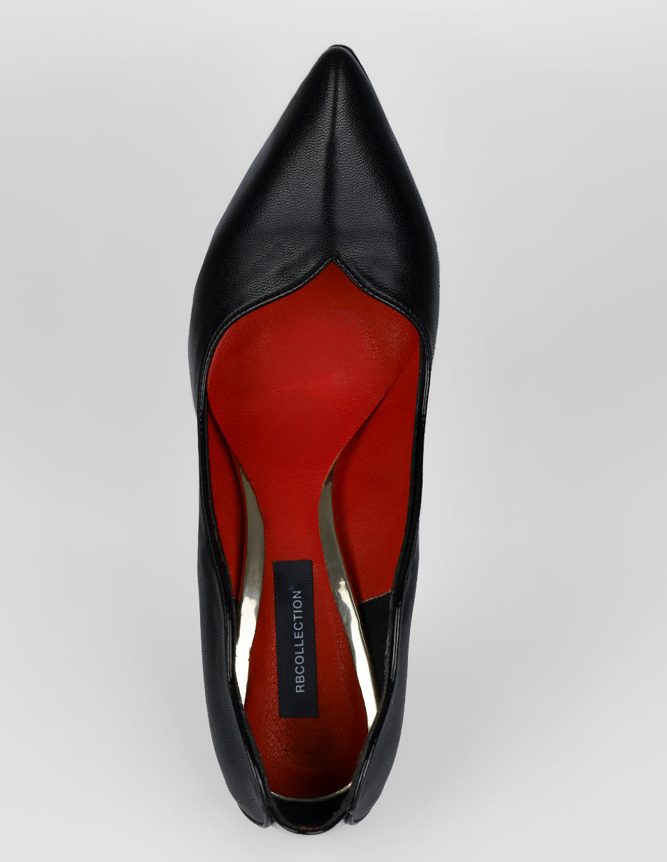 Zapatillas Audrey en Piel vegana – Negro