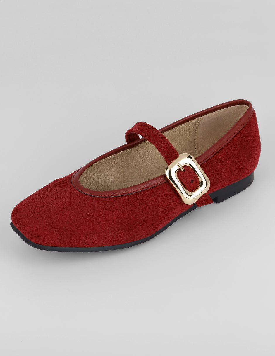 Mary Jane Scarlett en Gamuza – Rojo