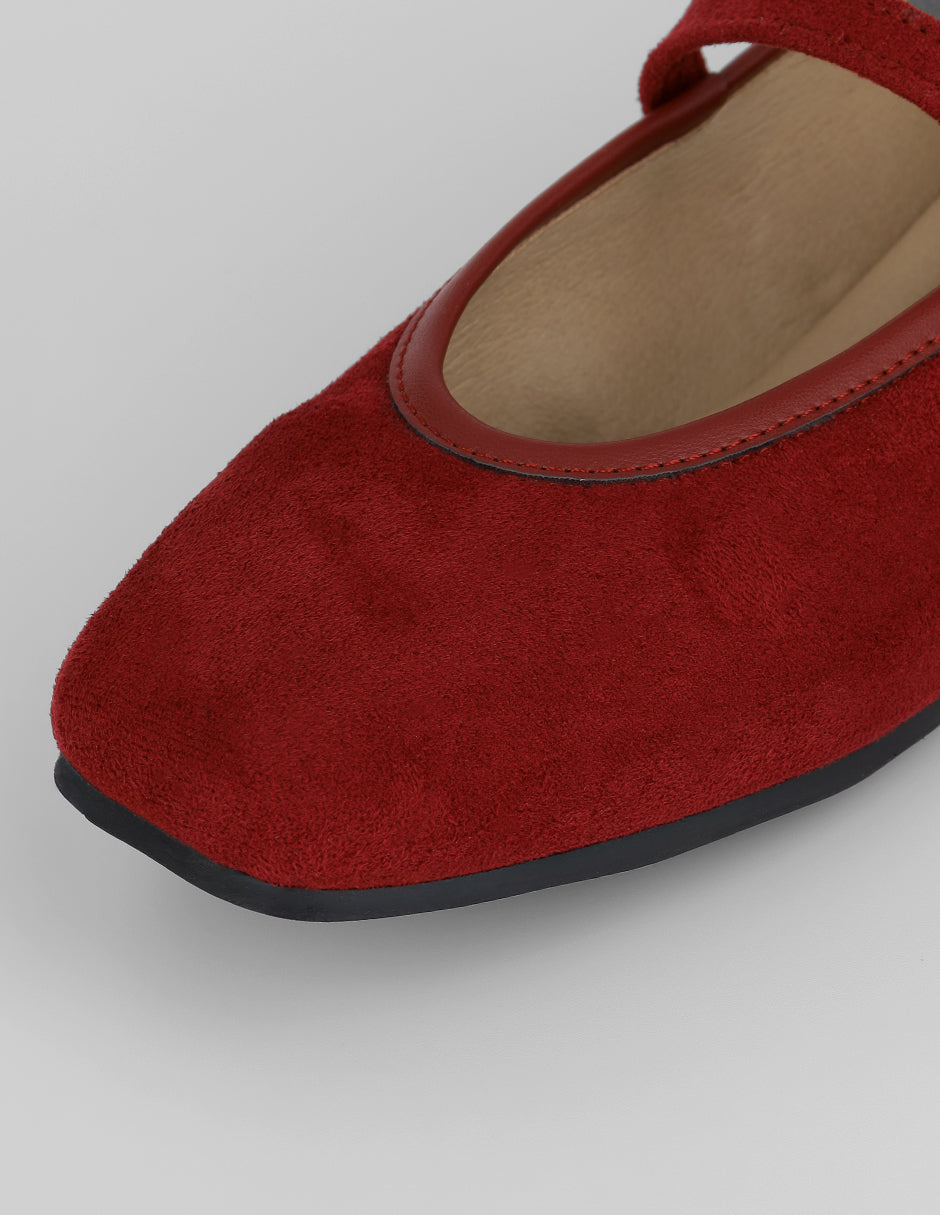 Mary Jane Scarlett en Gamuza – Rojo
