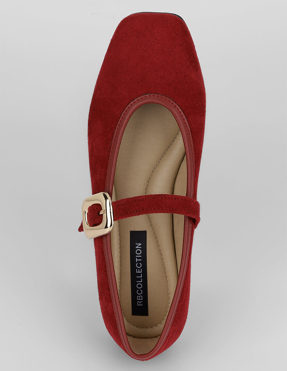 Mary Jane Scarlett en Gamuza – Rojo