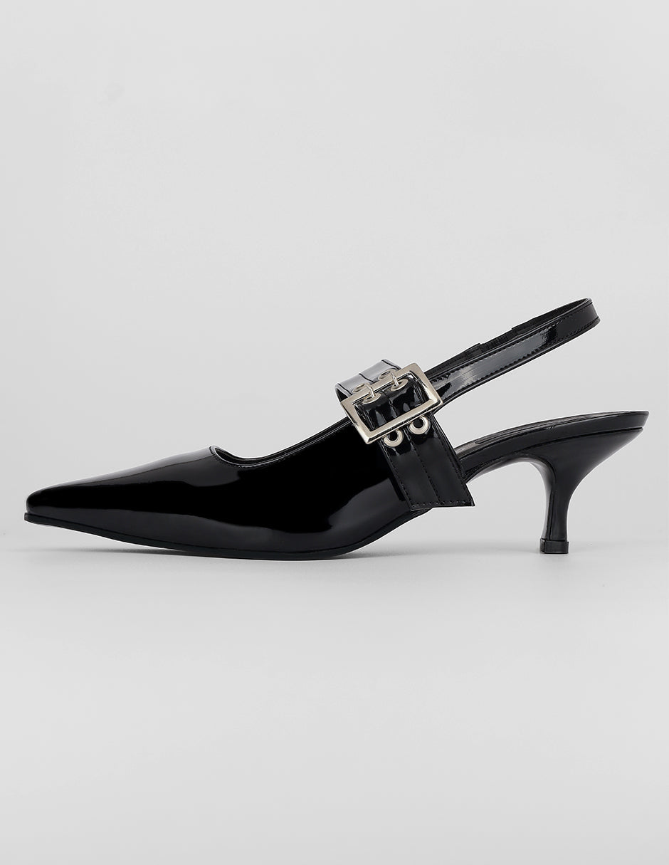 Zapatillas Exterior Charol Color Negro Para Mujer De RBCOLLECTION