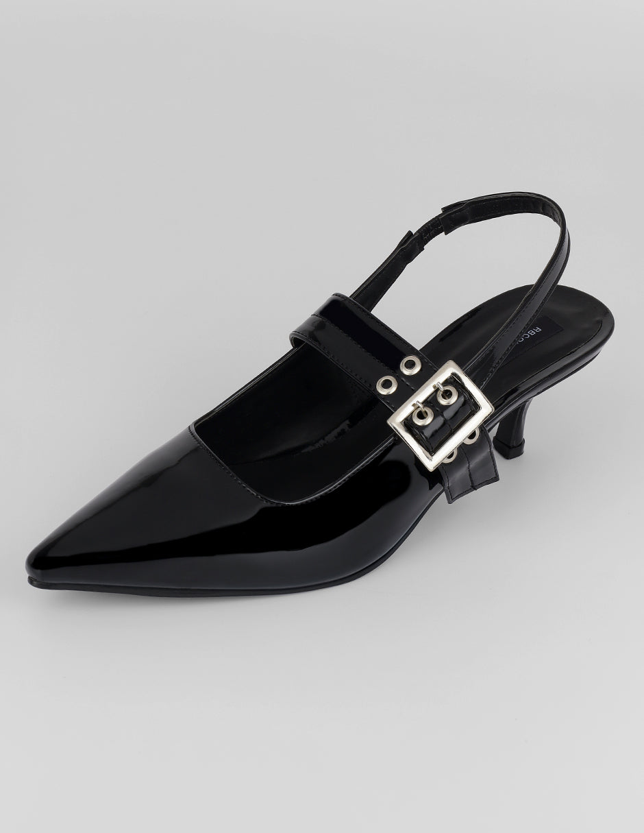 Zapatillas Brigitte en Charol – Negro