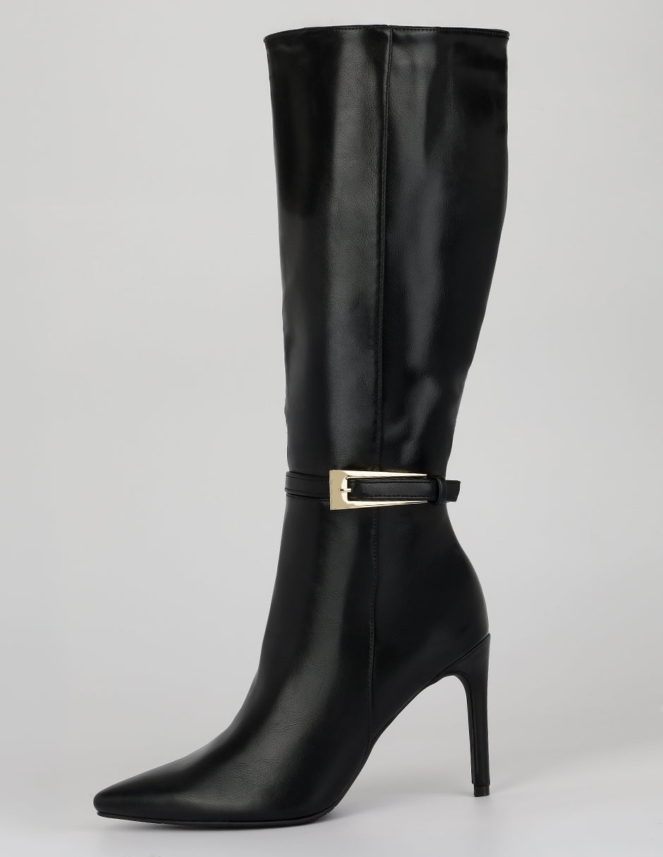 Botas altas Exterior Piel vegana Color Negro Para Mujer De RBCOLLECTION