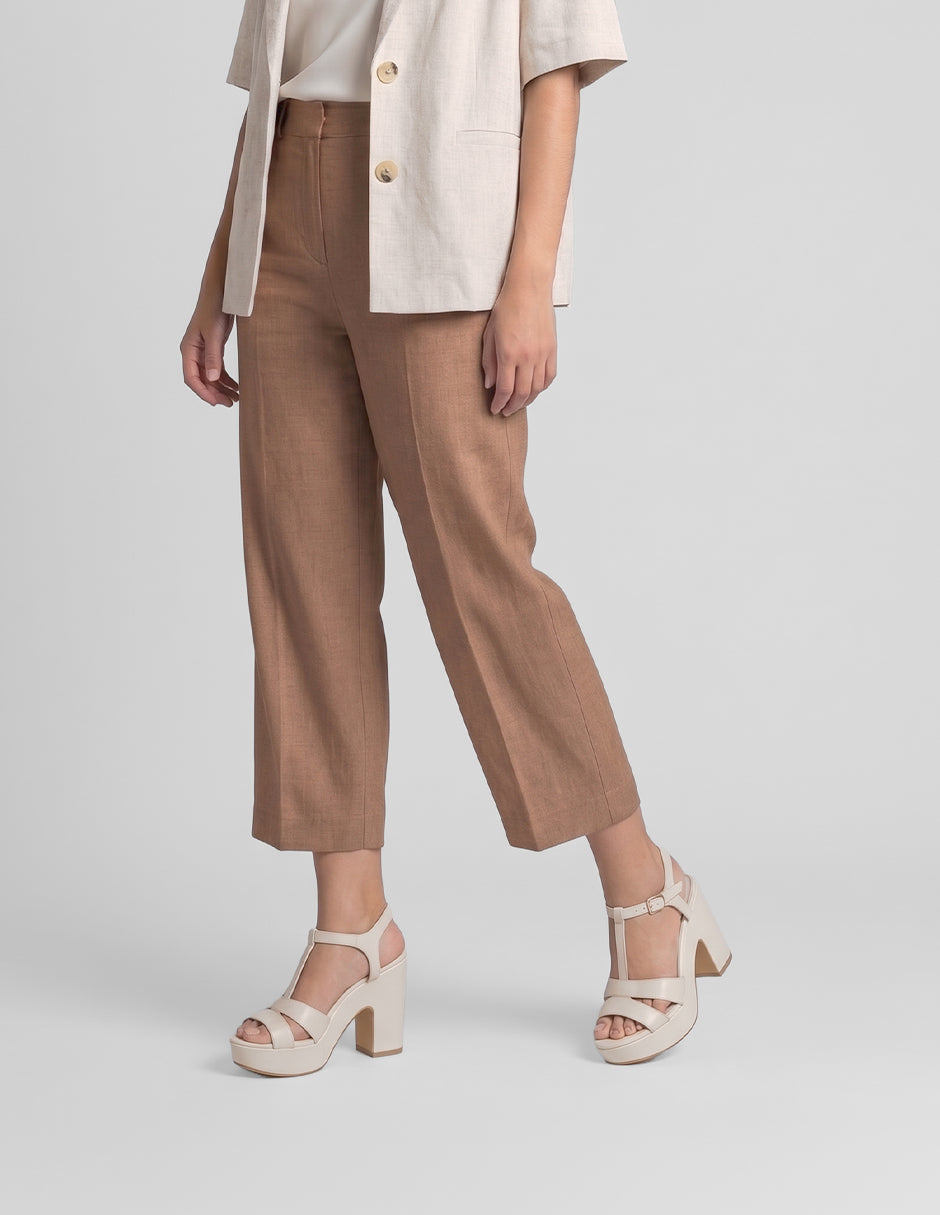 Sandalia con tacón Classy en Sintético – Beige