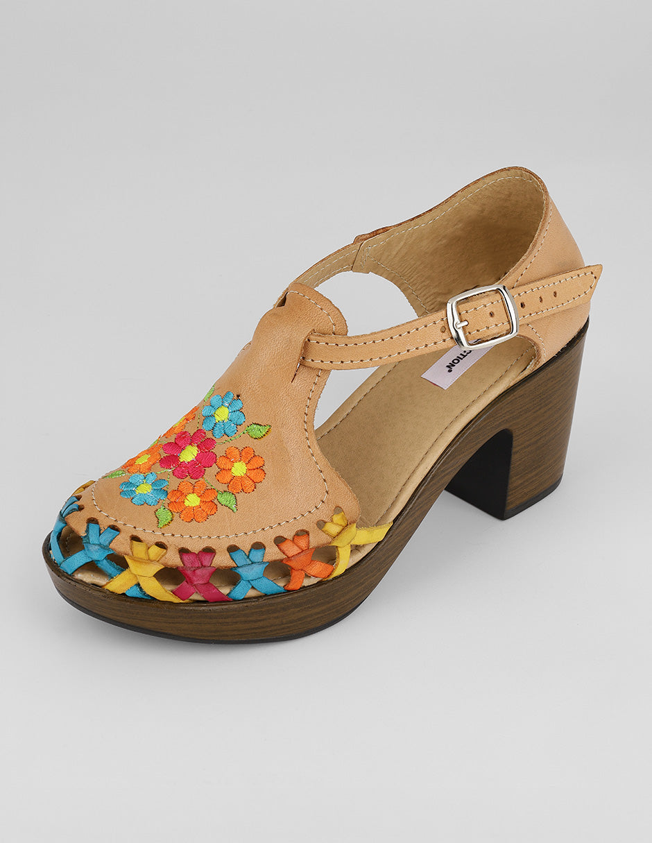 Zapatillas Naia en Piel – Café