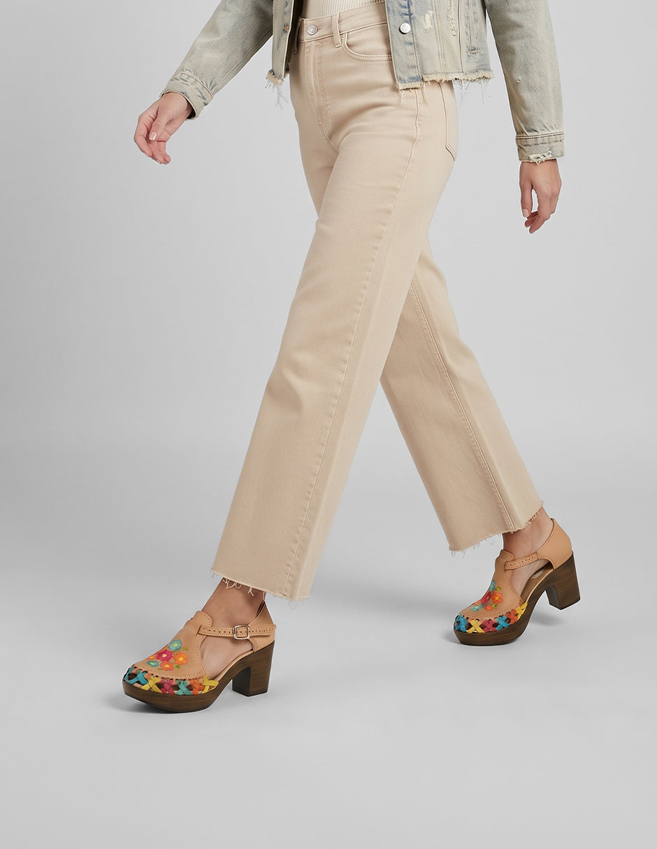 Zapatillas Naia en Piel – Café