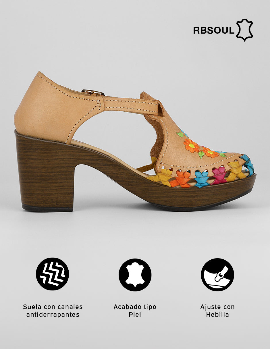Zapatillas Naia en Piel – Café