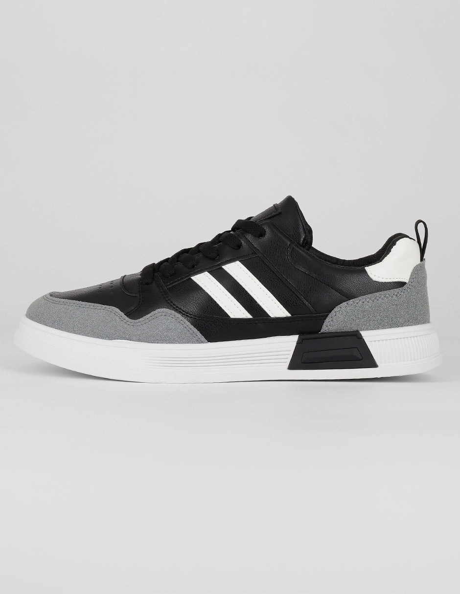 Tenis con cordones Exterior Sintético Color Negro Para Hombre De RBBASICS