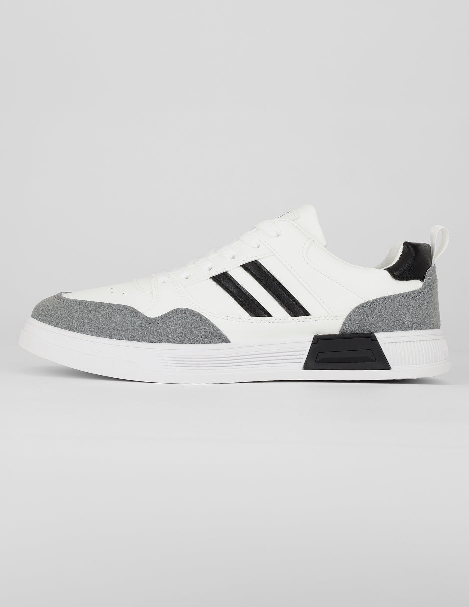 Tenis con cordones Exterior Sintético Color Blanco Para Hombre De RBBASICS