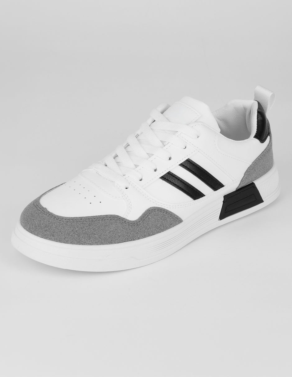 Tenis con cordones Caliza en Sintético – Blanco