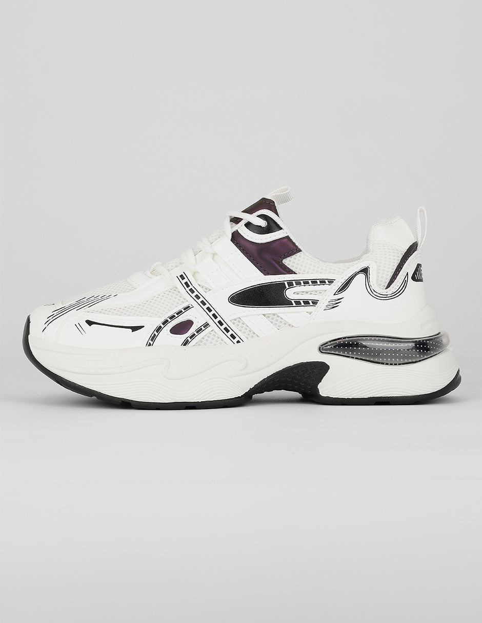 Tenis tipo deportivo Exterior Textil Color Blanco Para Mujer De RBBASICS