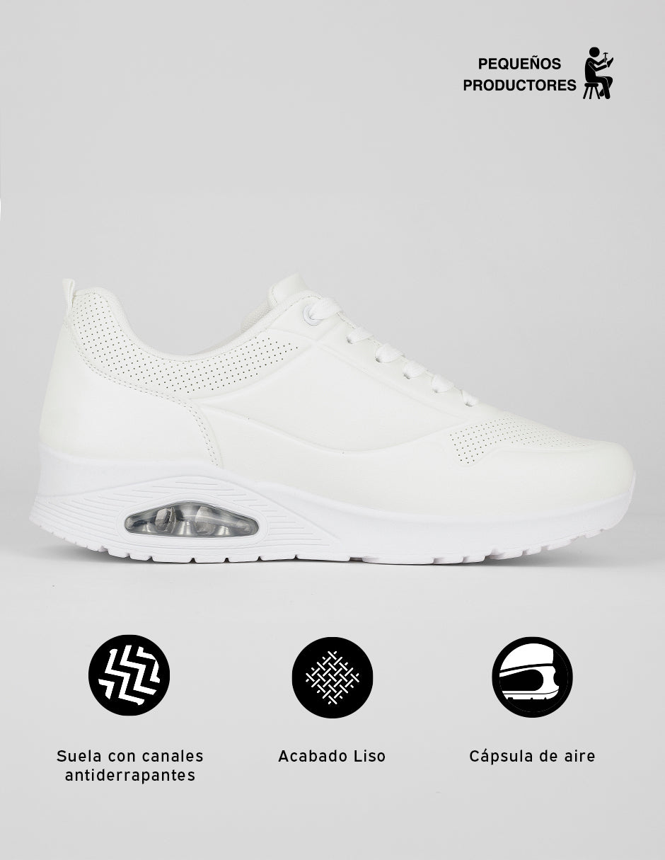 Tenis para entrenamiento Matal en Sintético – Blanco