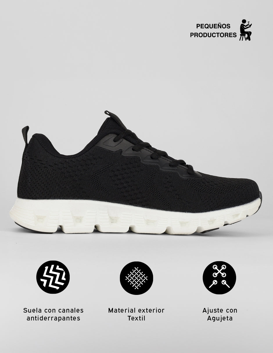Tenis para entrenamiento  Veator en Textil – Negro