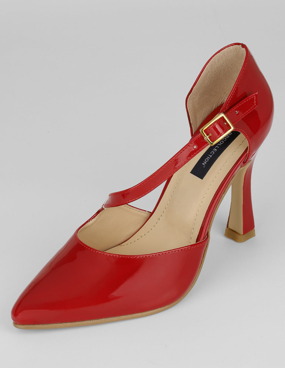 Zapatillas Bianca en Charol – Rojo