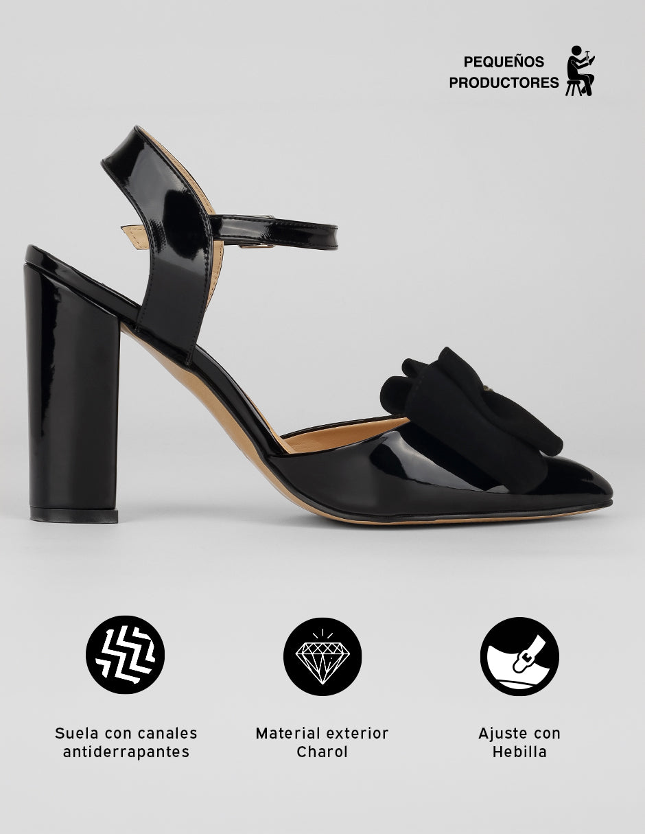 Zapatillas Opera en Charol – Negro