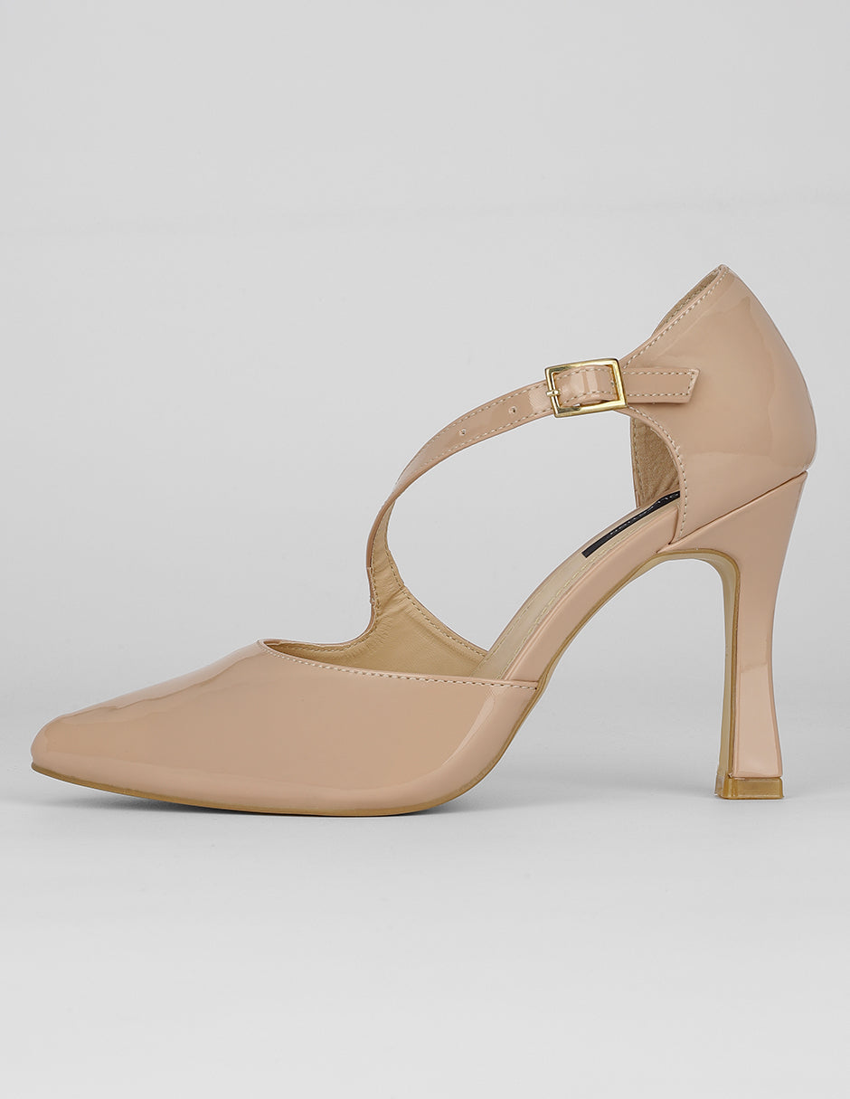 Zapatillas Exterior Charol Color Beige Para Mujer De RBCOLLECTION