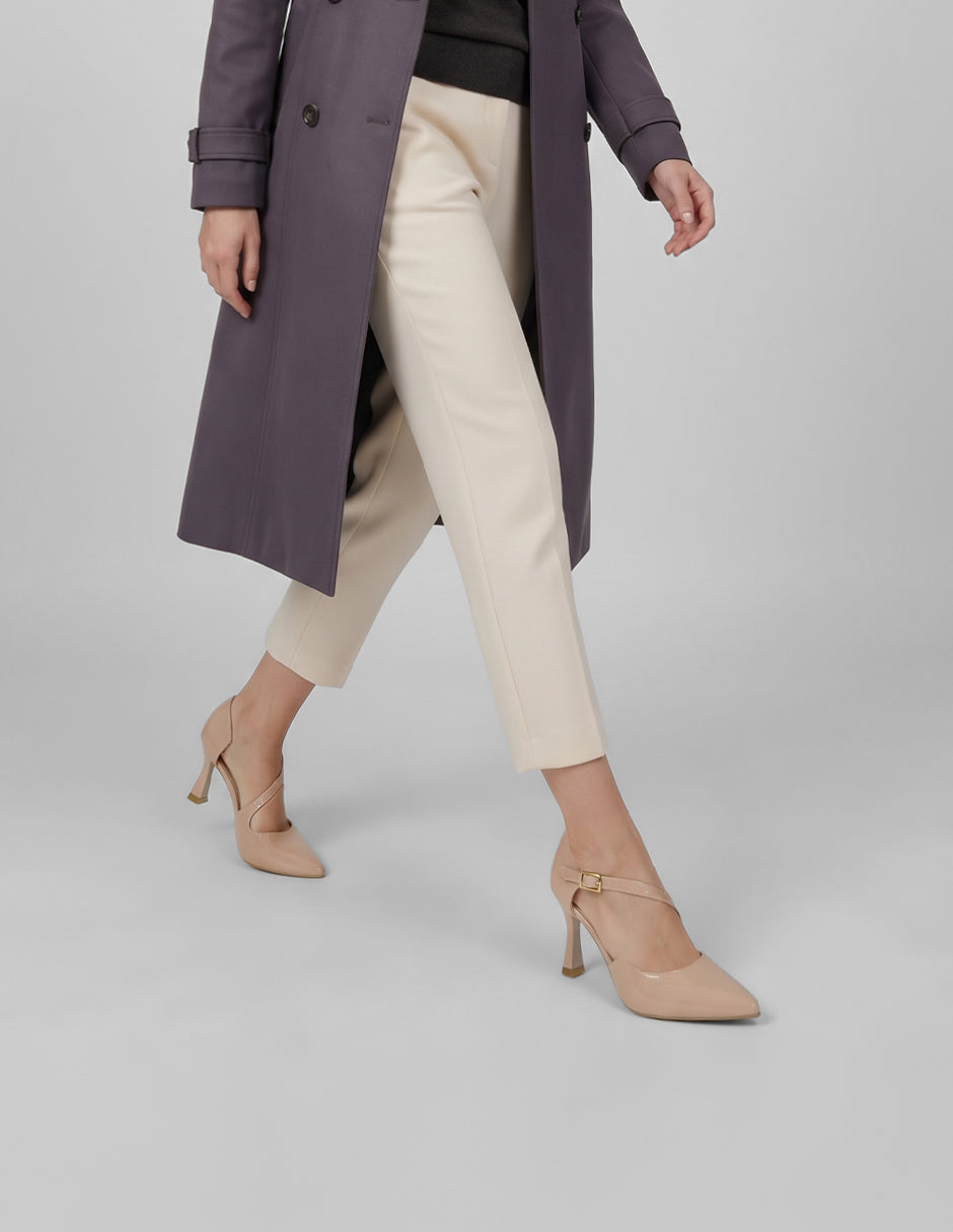Zapatillas Bianca en Charol – Beige