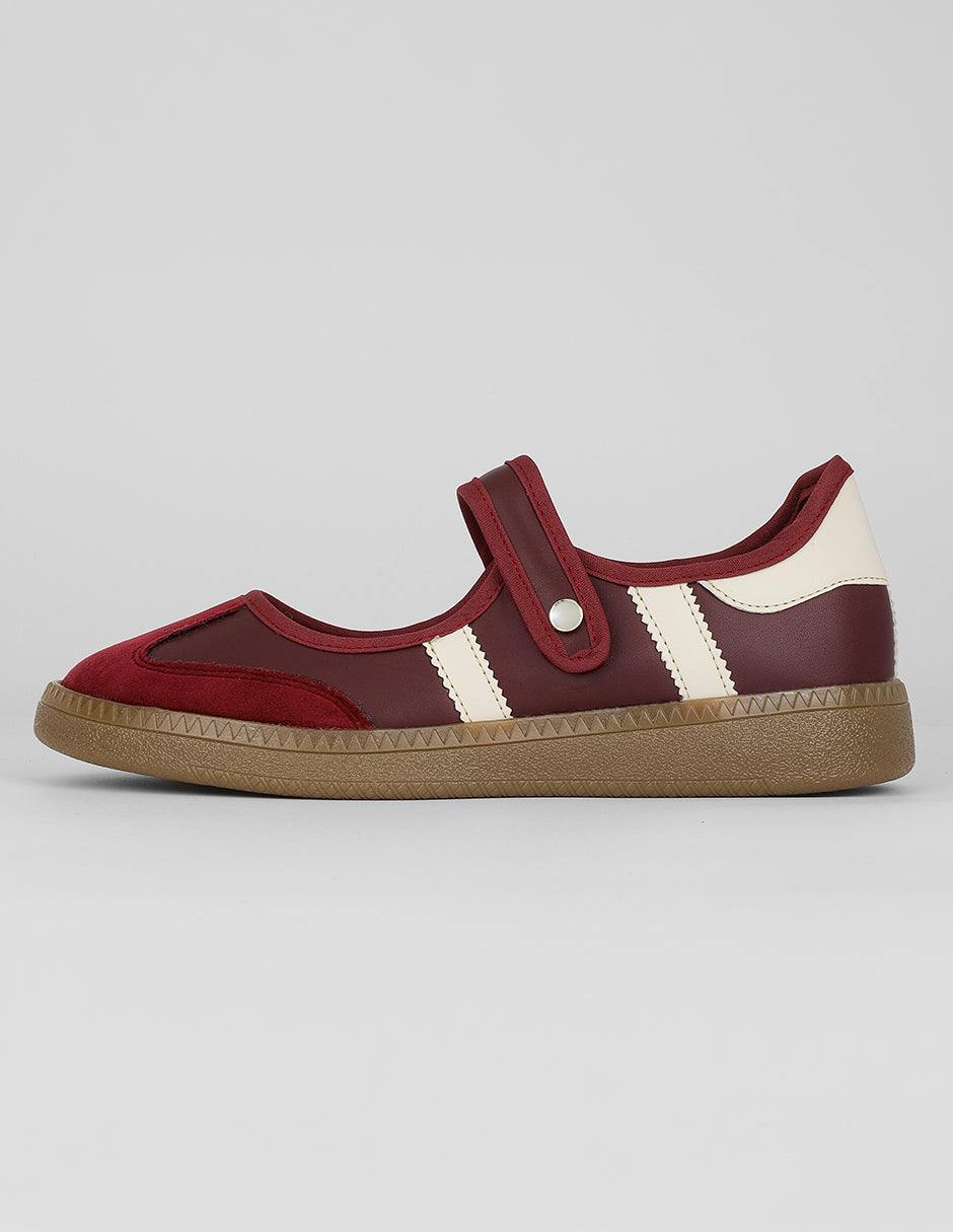 Tenis con cordones Exterior Sintético Color Rojo Para Mujer De RBCOLLECTION