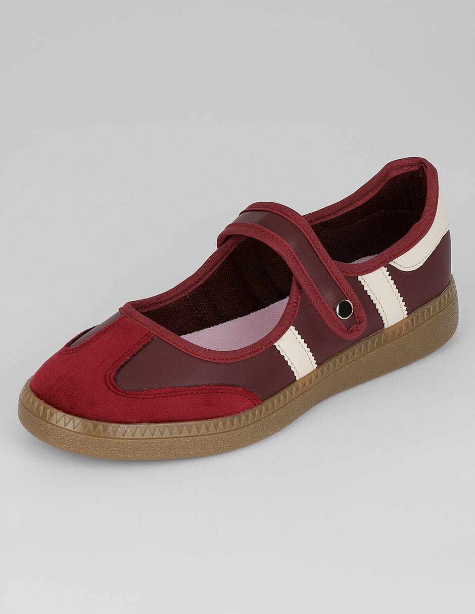 Tenis con cordones  Sam en Sintético – Rojo