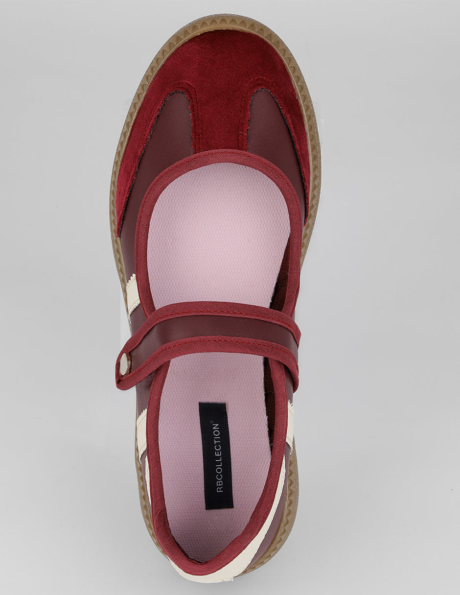 Tenis con cordones  Sam en Sintético – Rojo