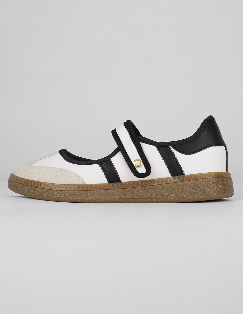 Tenis con cordones Exterior Sintético Color Blanco Para Mujer De RBCOLLECTION