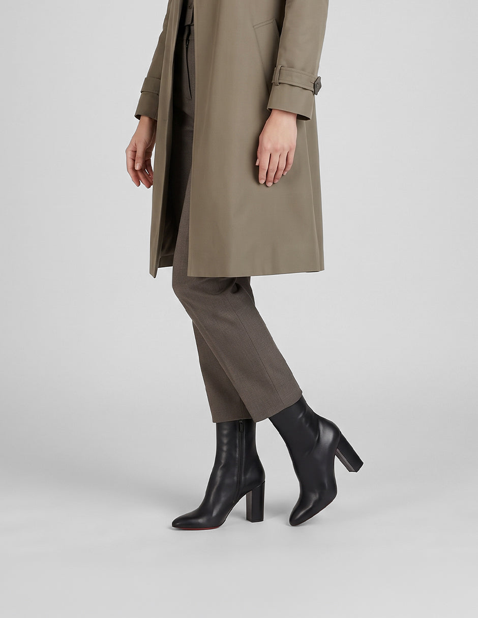 Botín con tacón Sienna en Piel vegana – Negro