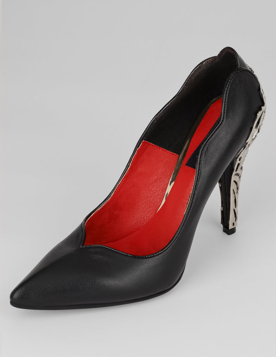 Zapatillas Queen en Piel vegana – Negro