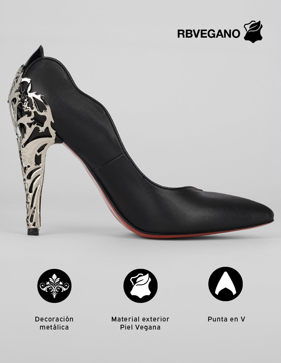 Zapatillas Queen en Piel vegana – Negro