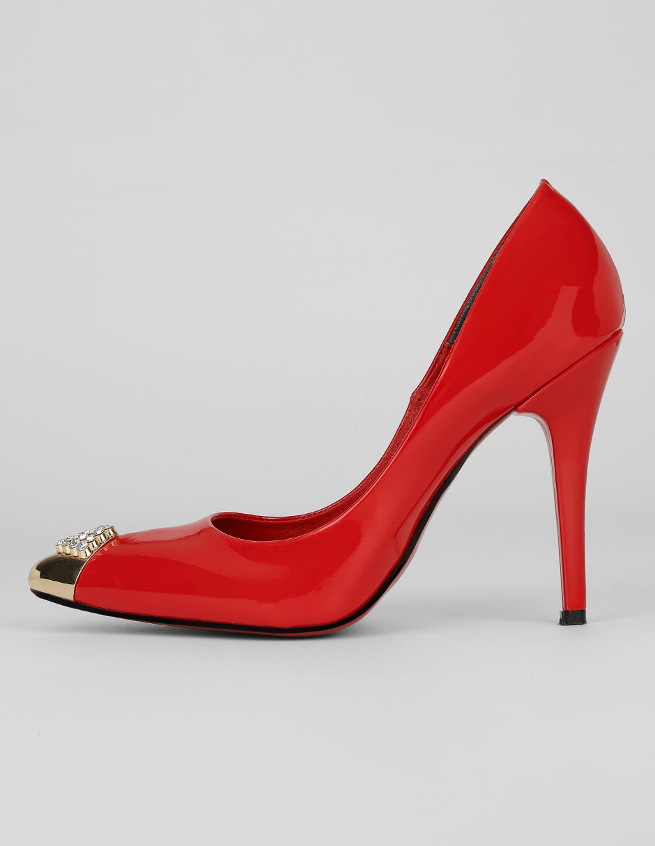 Zapatillas Exterior Charol Color Rojo Para Mujer De RBCOLLECTION