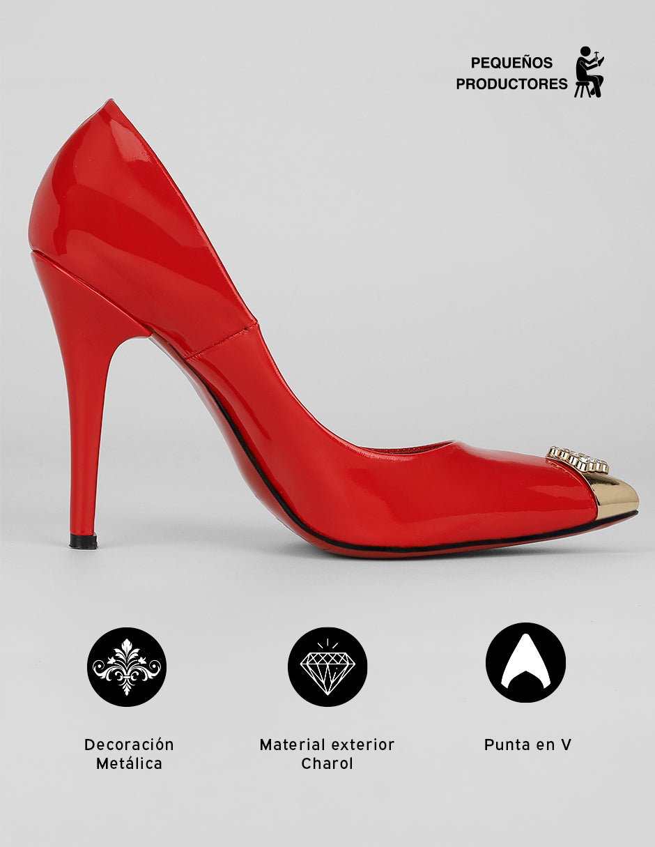 Zapatillas Candy en Charol – Rojo