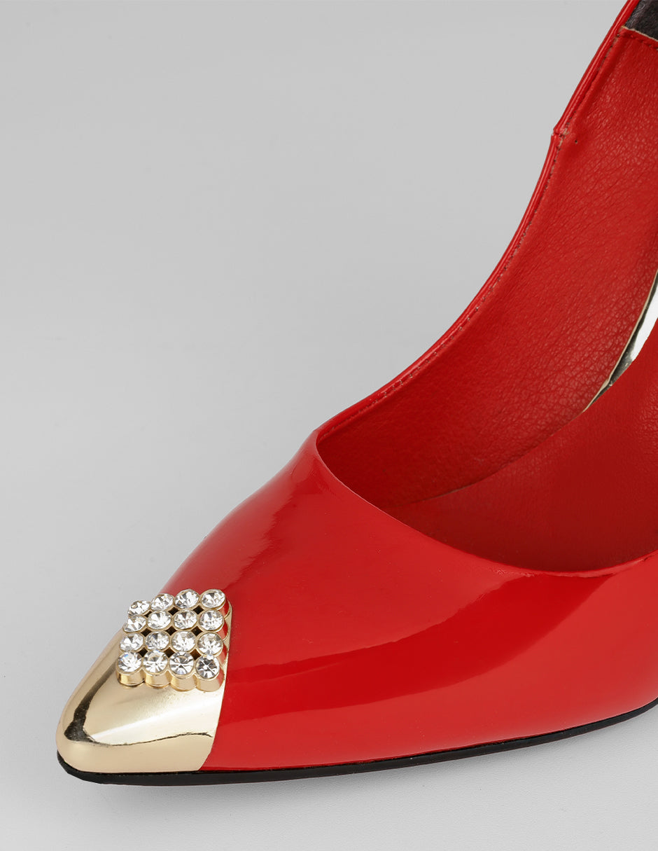 Zapatillas Candy en Charol – Rojo