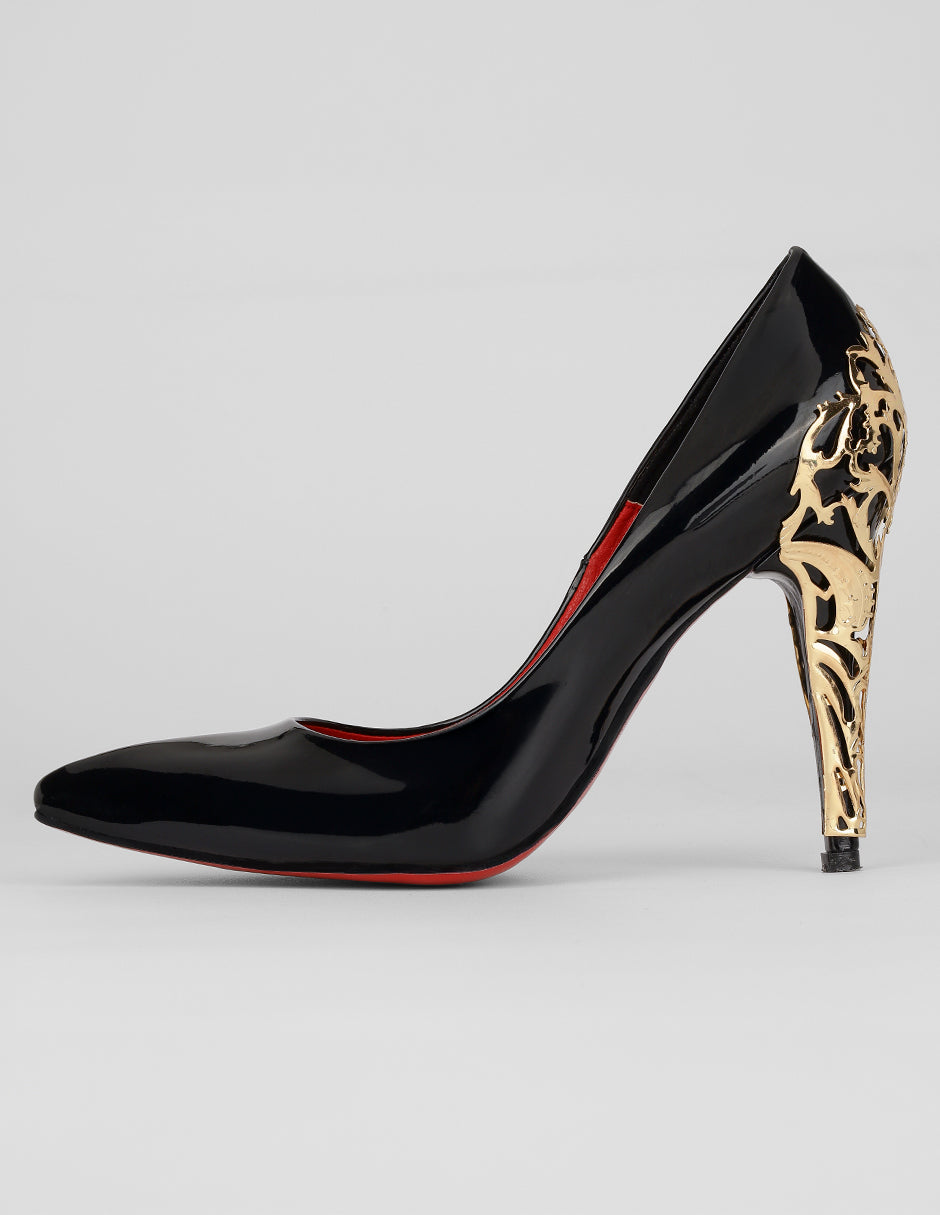Zapatillas Exterior Charol Color Negro Para Mujer De RBCOLLECTION